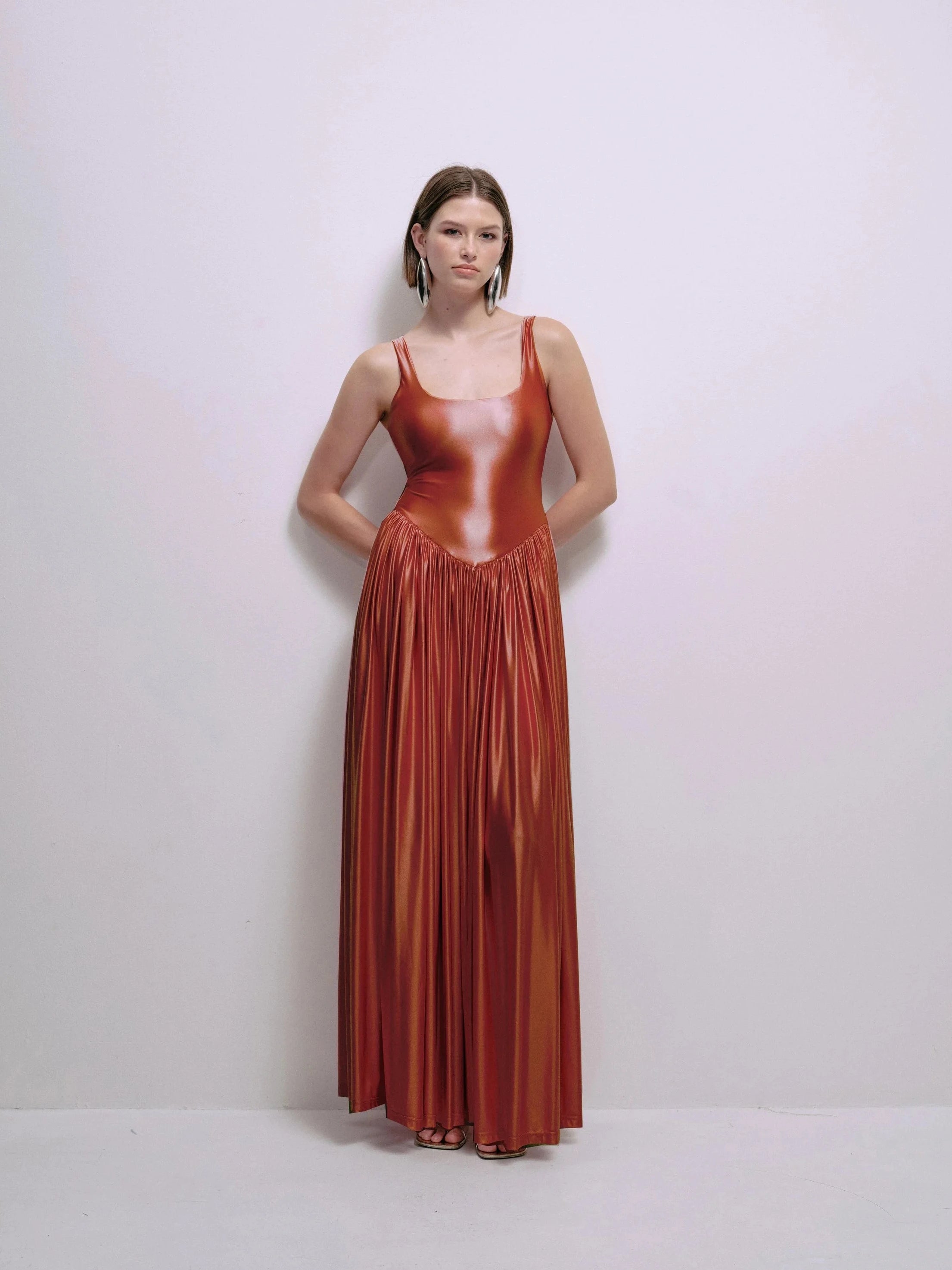 Oriana Dress in Copper | Delfi Collective