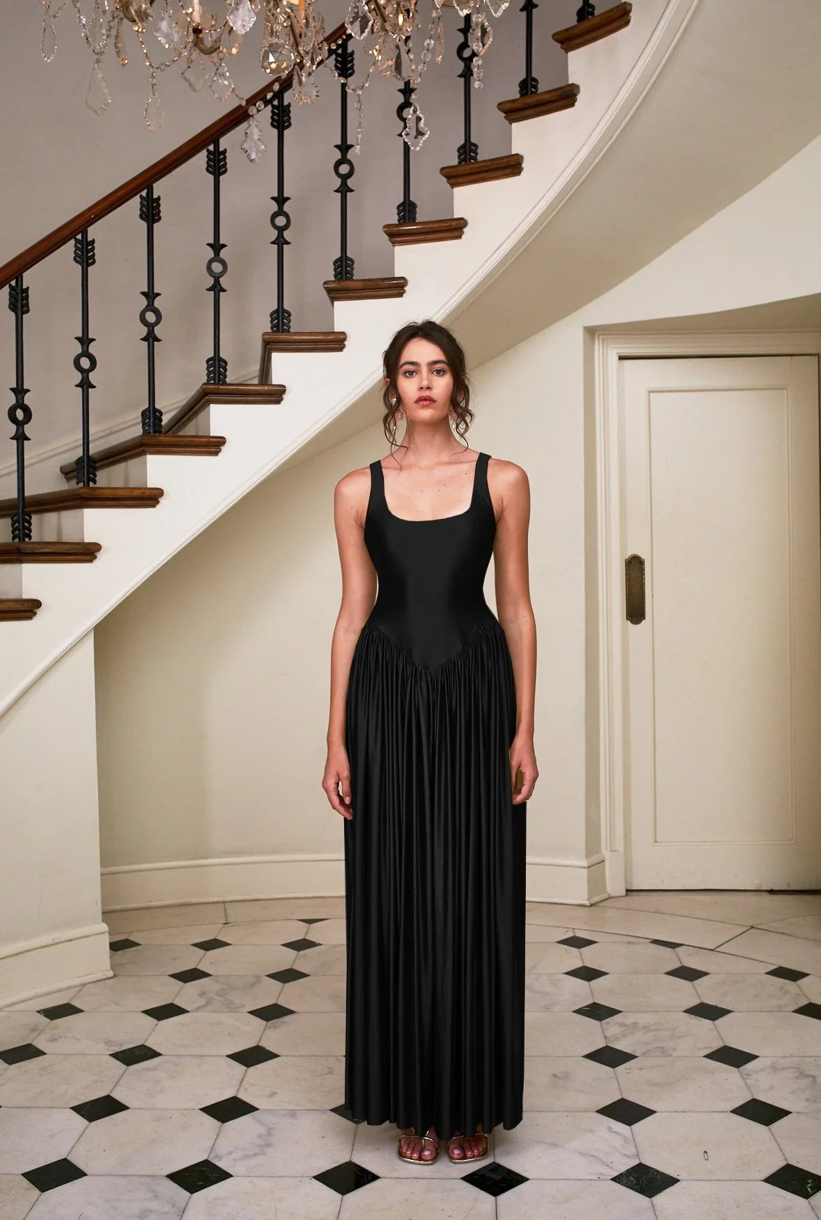 Oriana Dress in Black | Delfi Collective