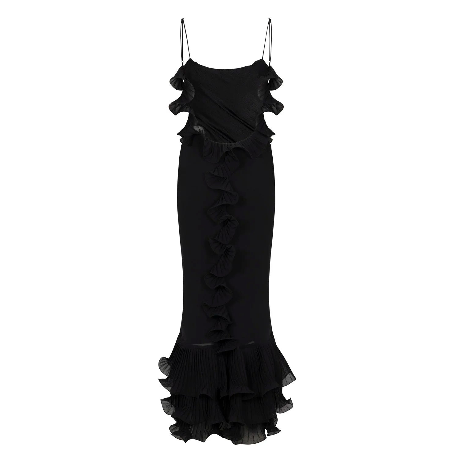 Delina Dress in Black – view 2 | Delfi Collective