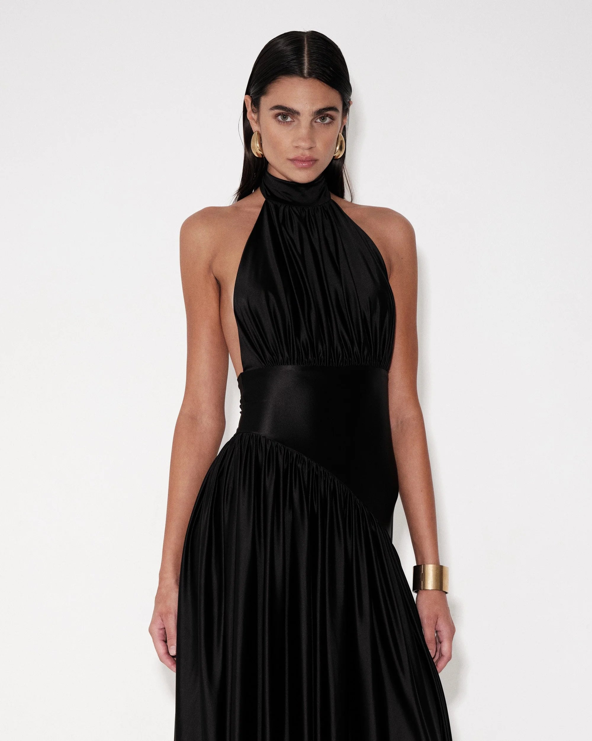 Laurel Dress – Black – view 2 | Delfi Collective