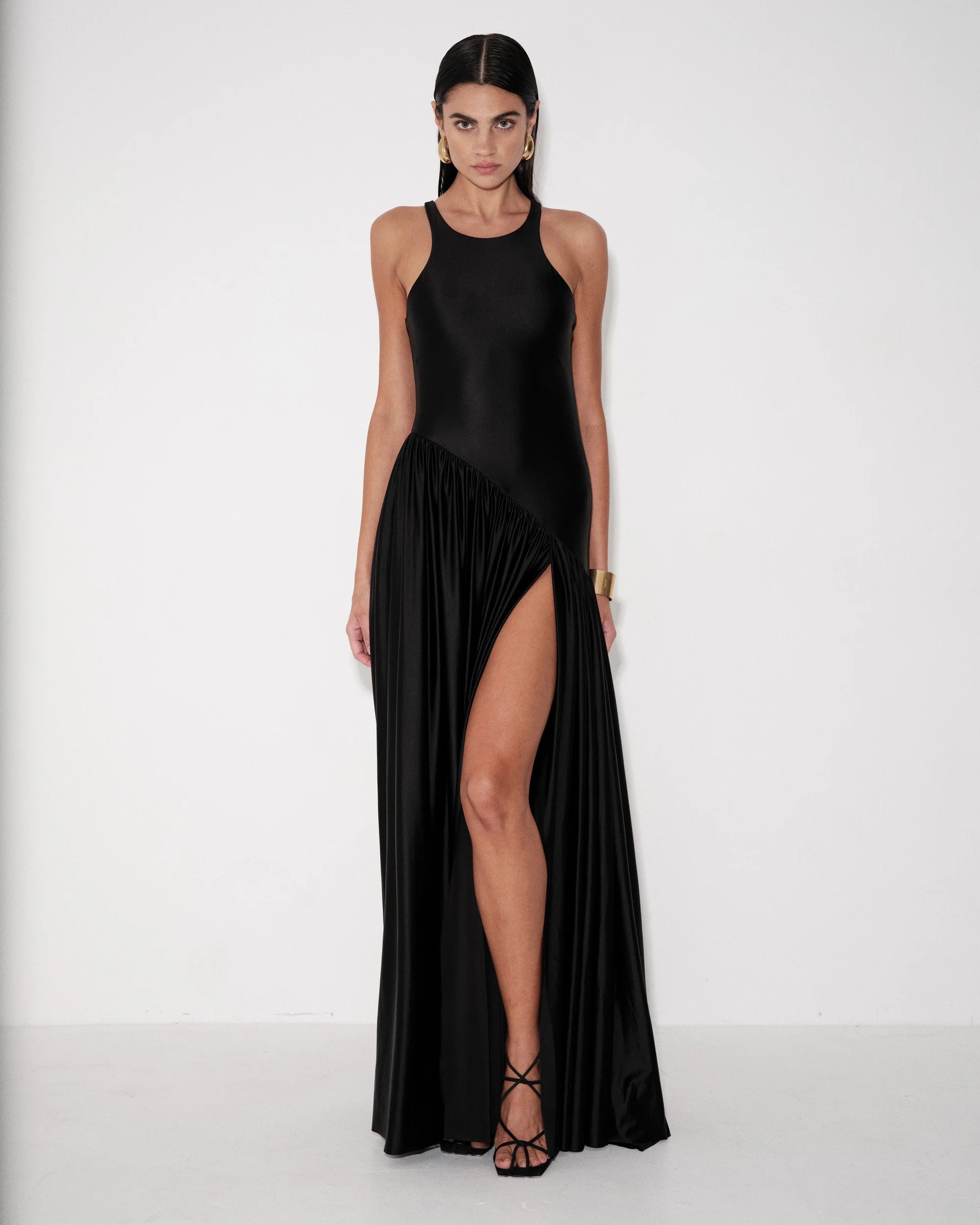Simona Dress in Black | Delfi Collective