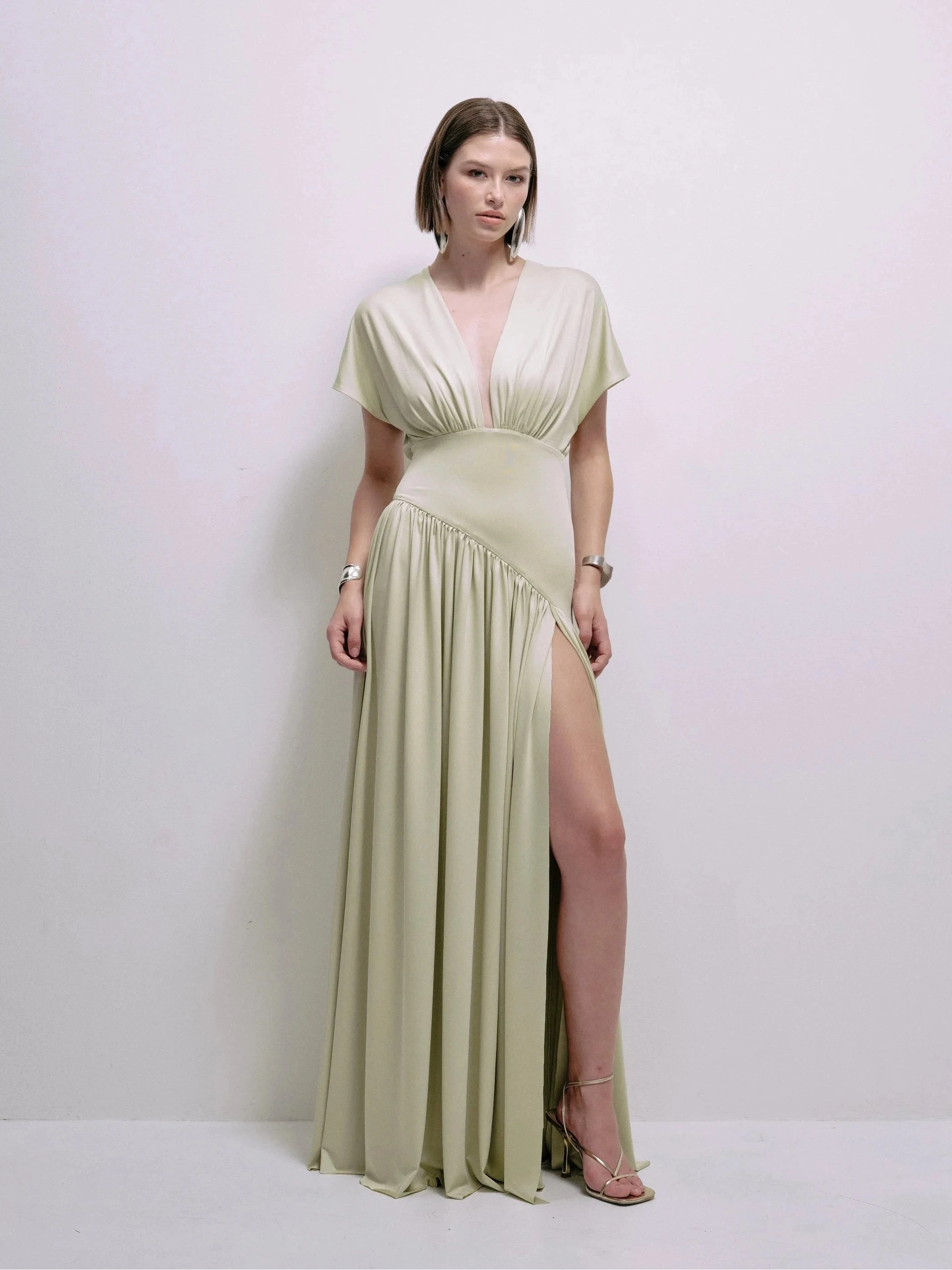 Sade Dress in Sage | Delfi Collective