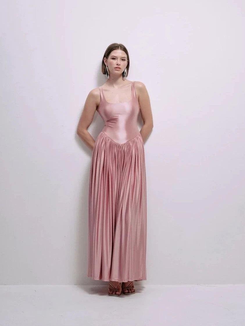 Oriana Dress in Pink | Delfi Collective
