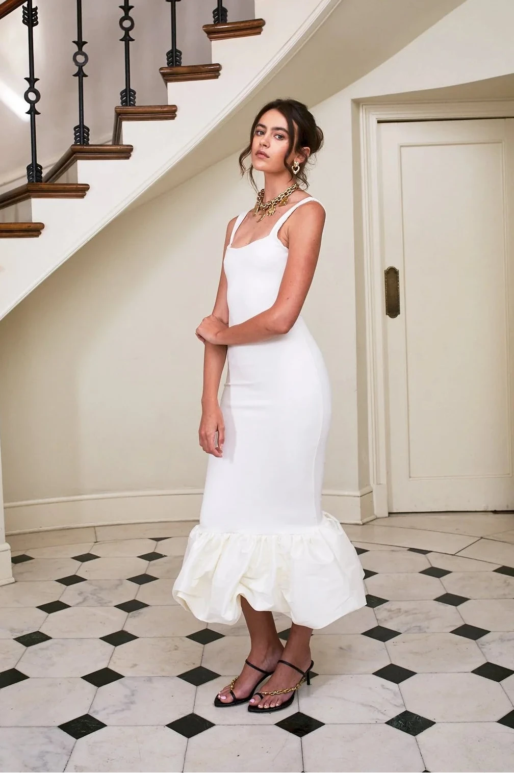 Xena Dress in Ivory | Delfi Collective