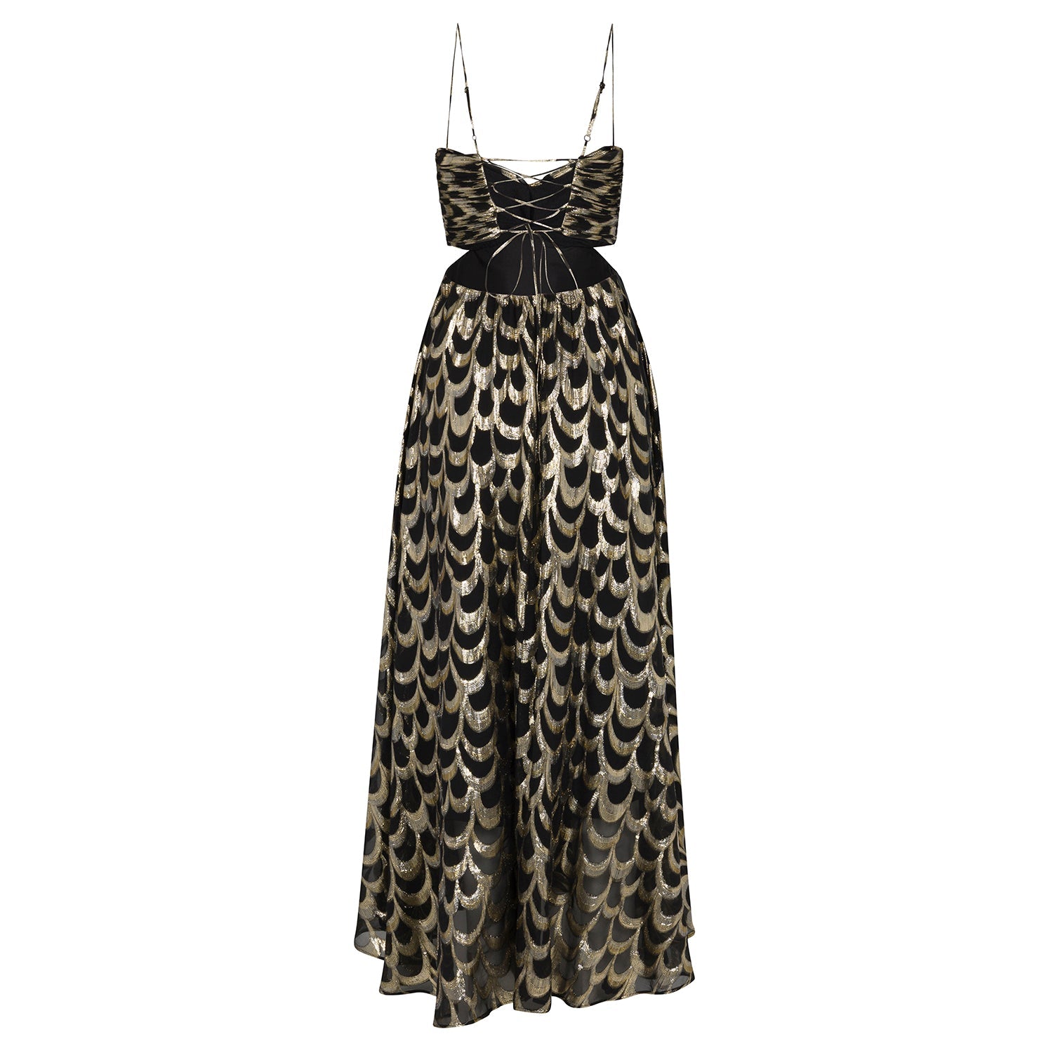 Adele Gown in Black – back | Delfi Collective