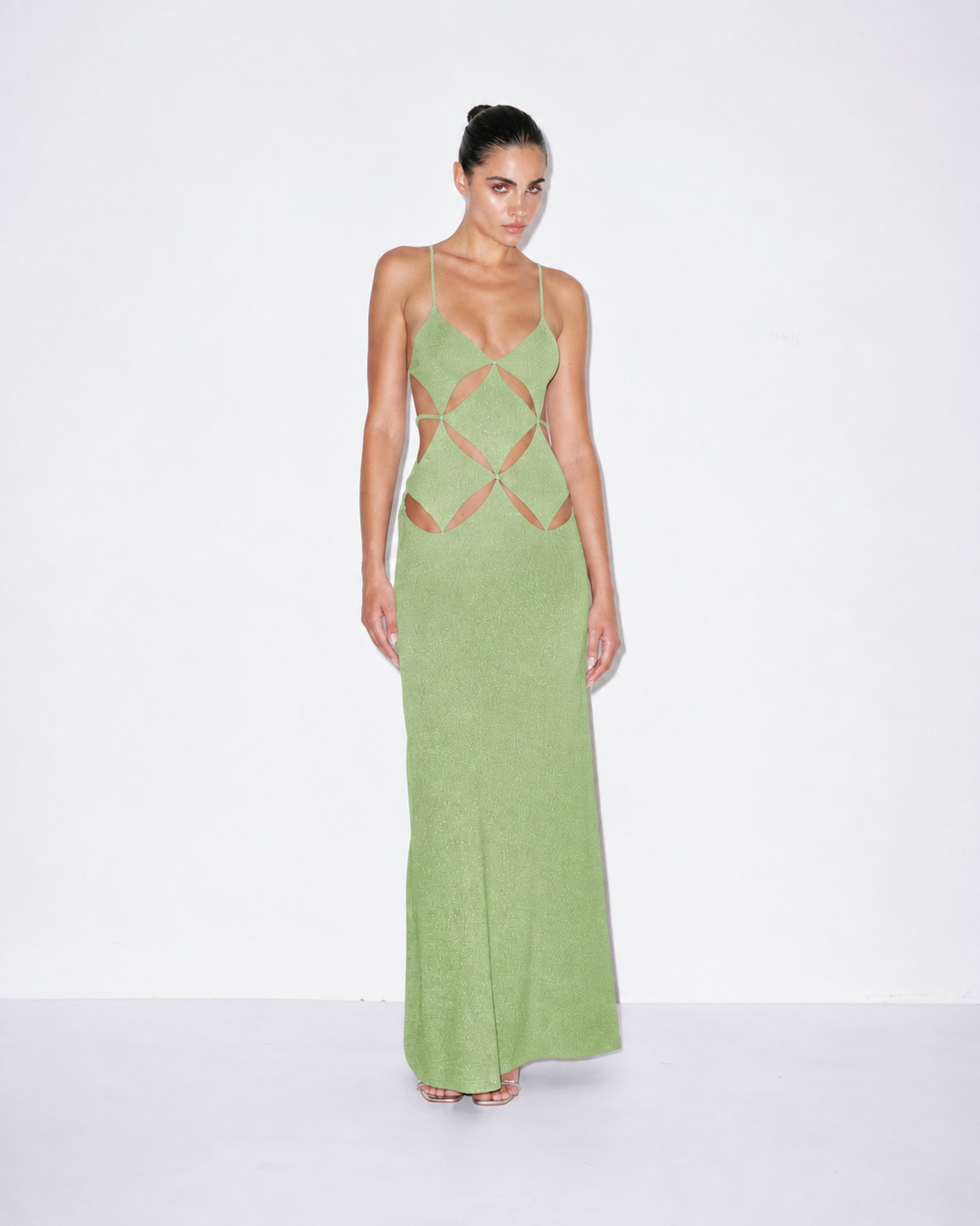Gaia Dress in Lime
