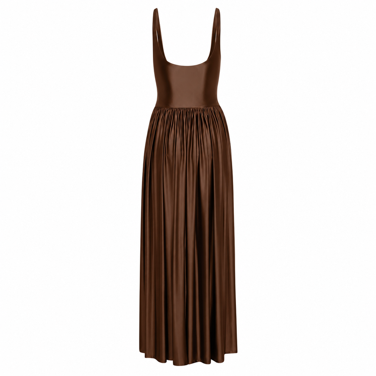Oriana Dress in Brown