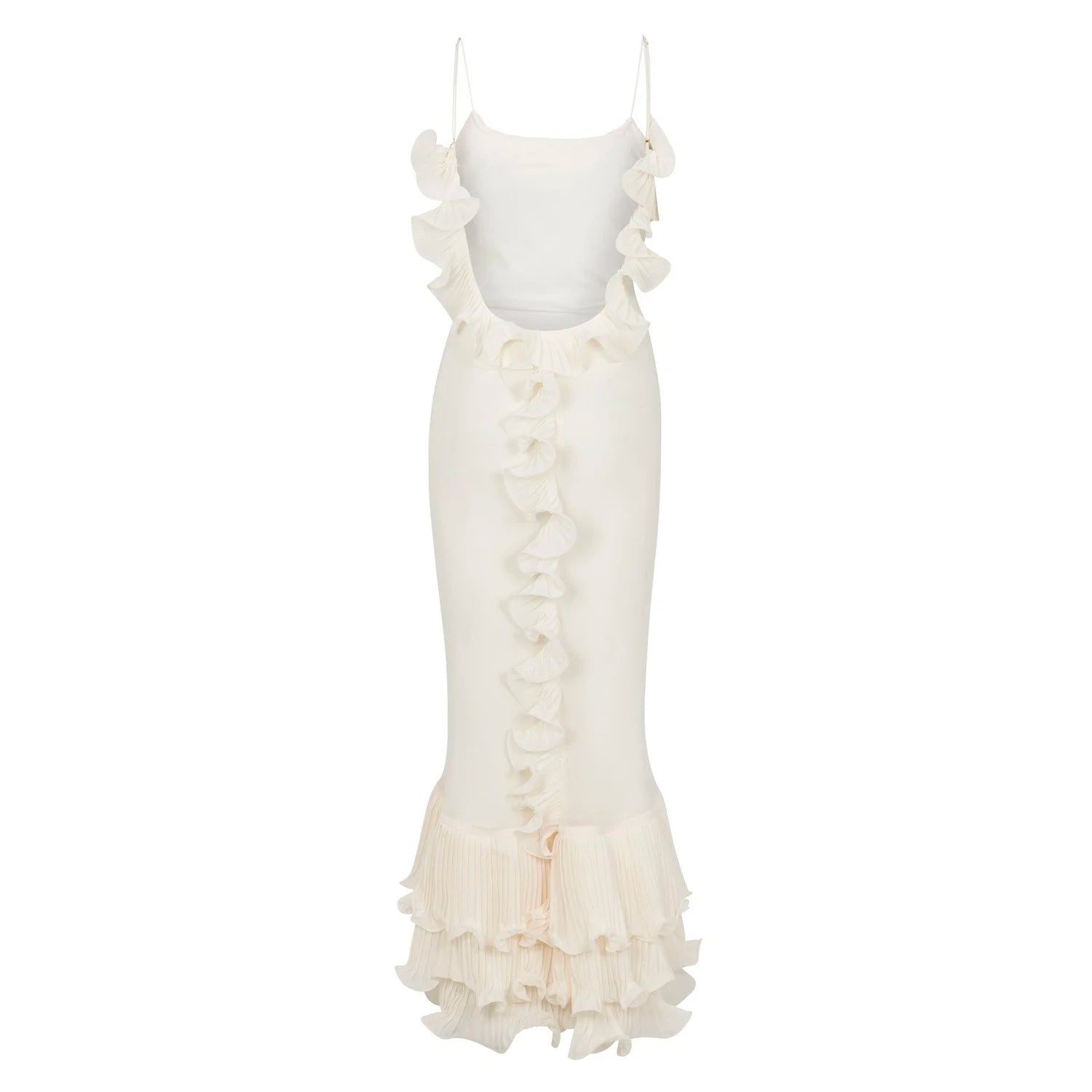 Delina Dress in Cream – back | Delfi Collective