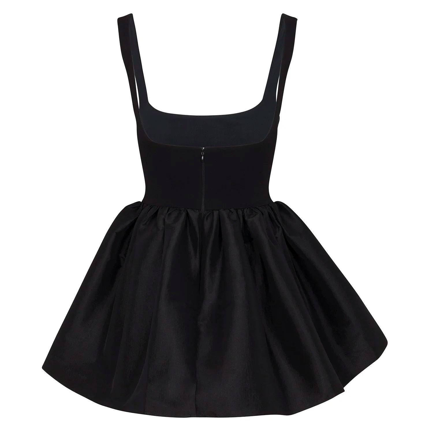 Elsa Dress Short in Black – view 3 | Delfi Collective