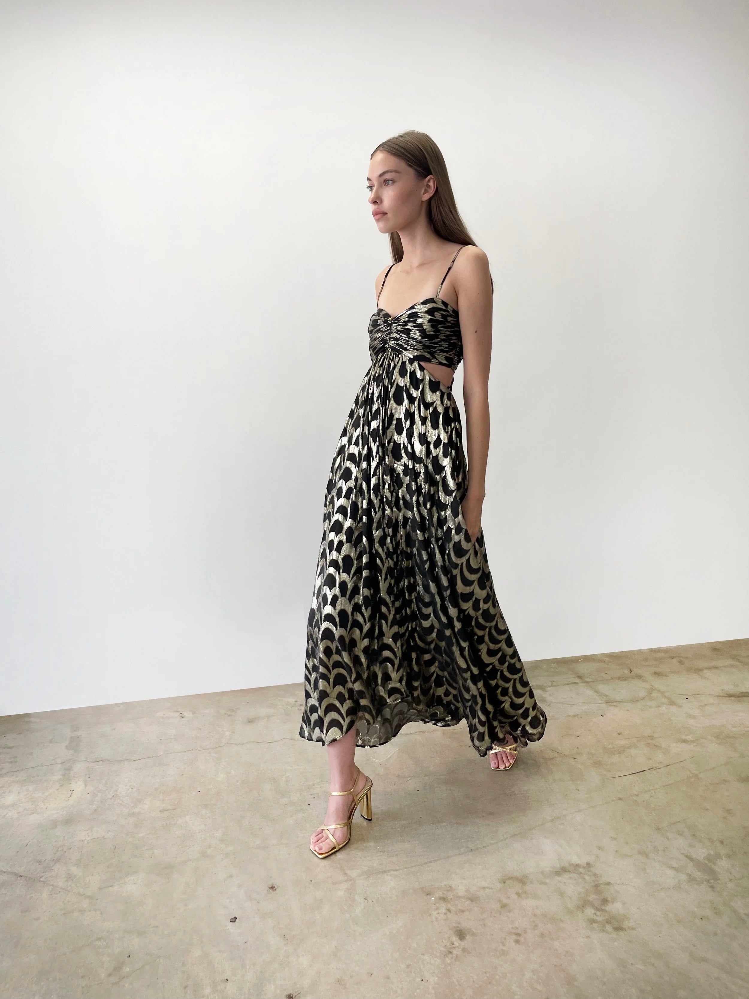 Adele Dress in Black – view 2 | Delfi Collective