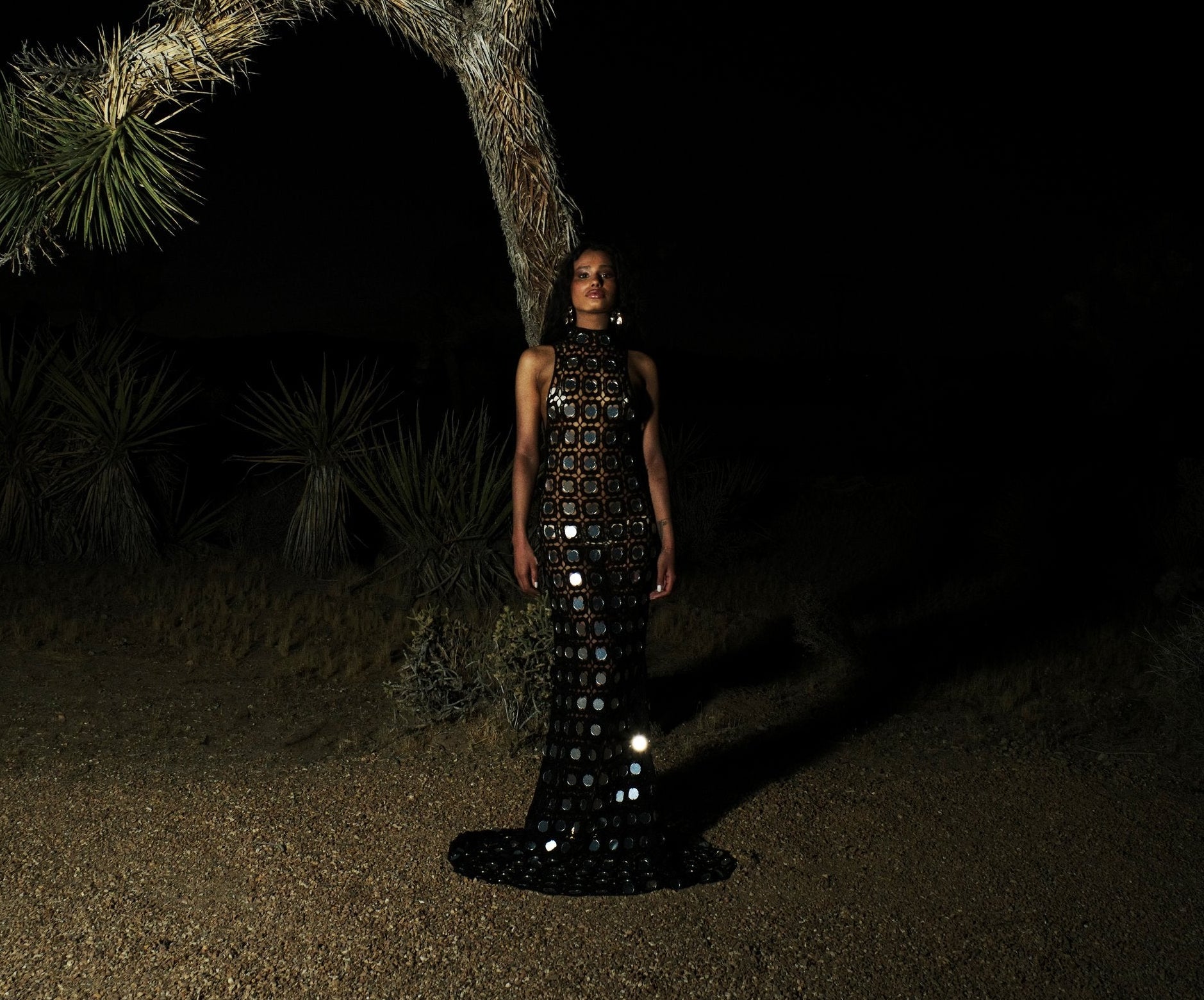 Selene Dress in Midnight – view 2 | Delfi Collective