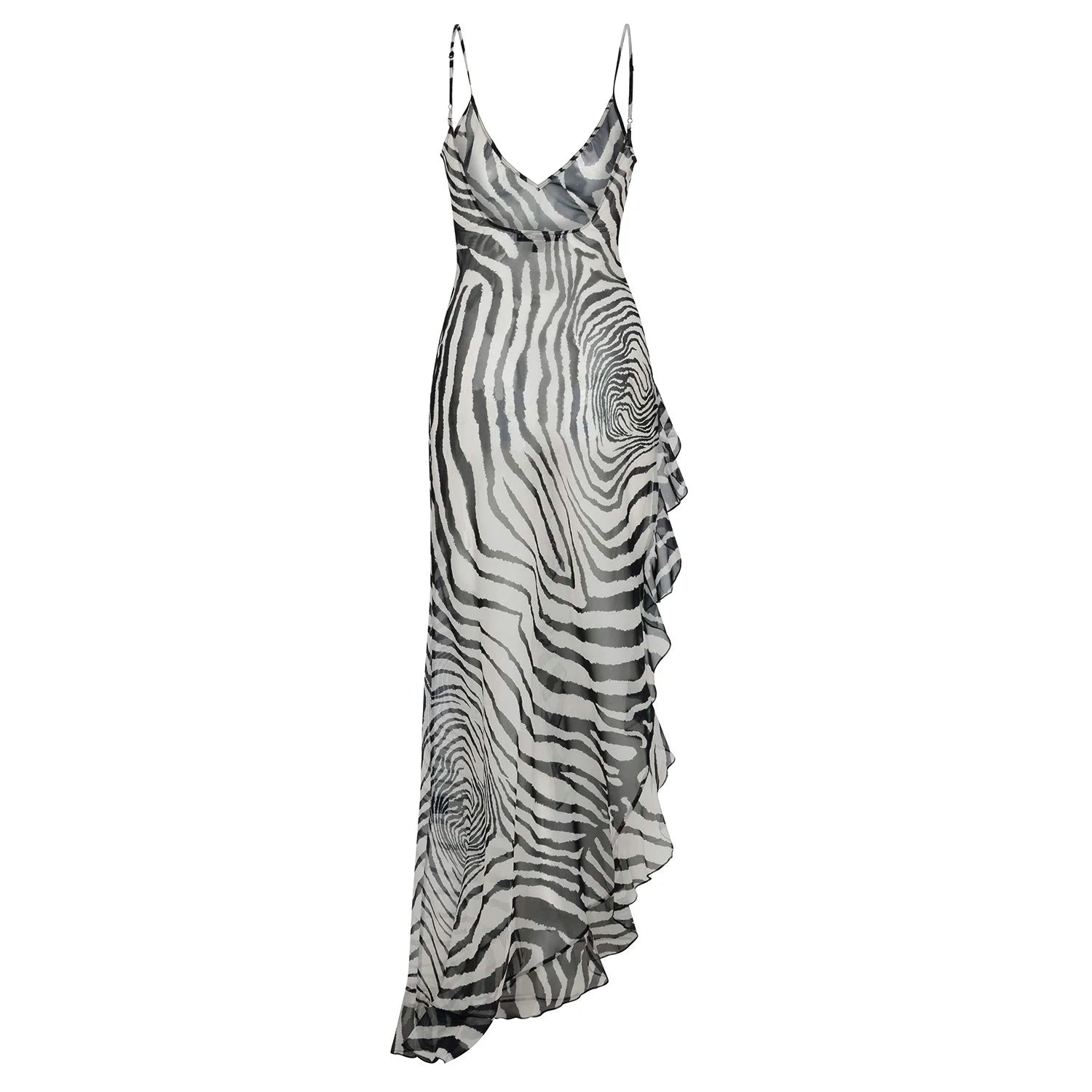 Lara Dress in Zebra – view 2 | Delfi Collective