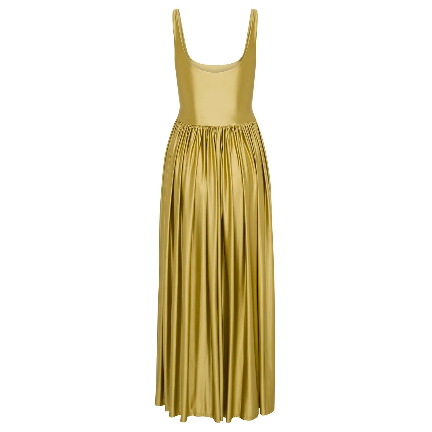 Oriana Dress in Olive – view 6 | Delfi Collective