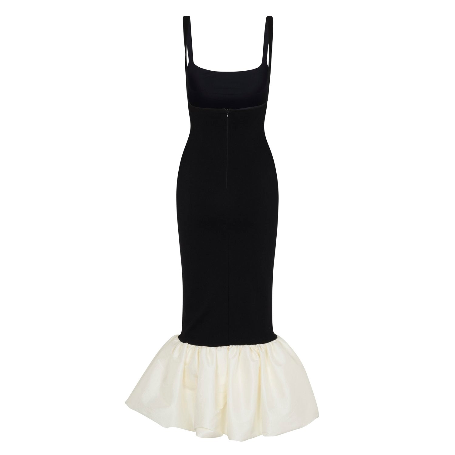 Xena Dress in Black and Ivory – view 5 | Delfi Collective