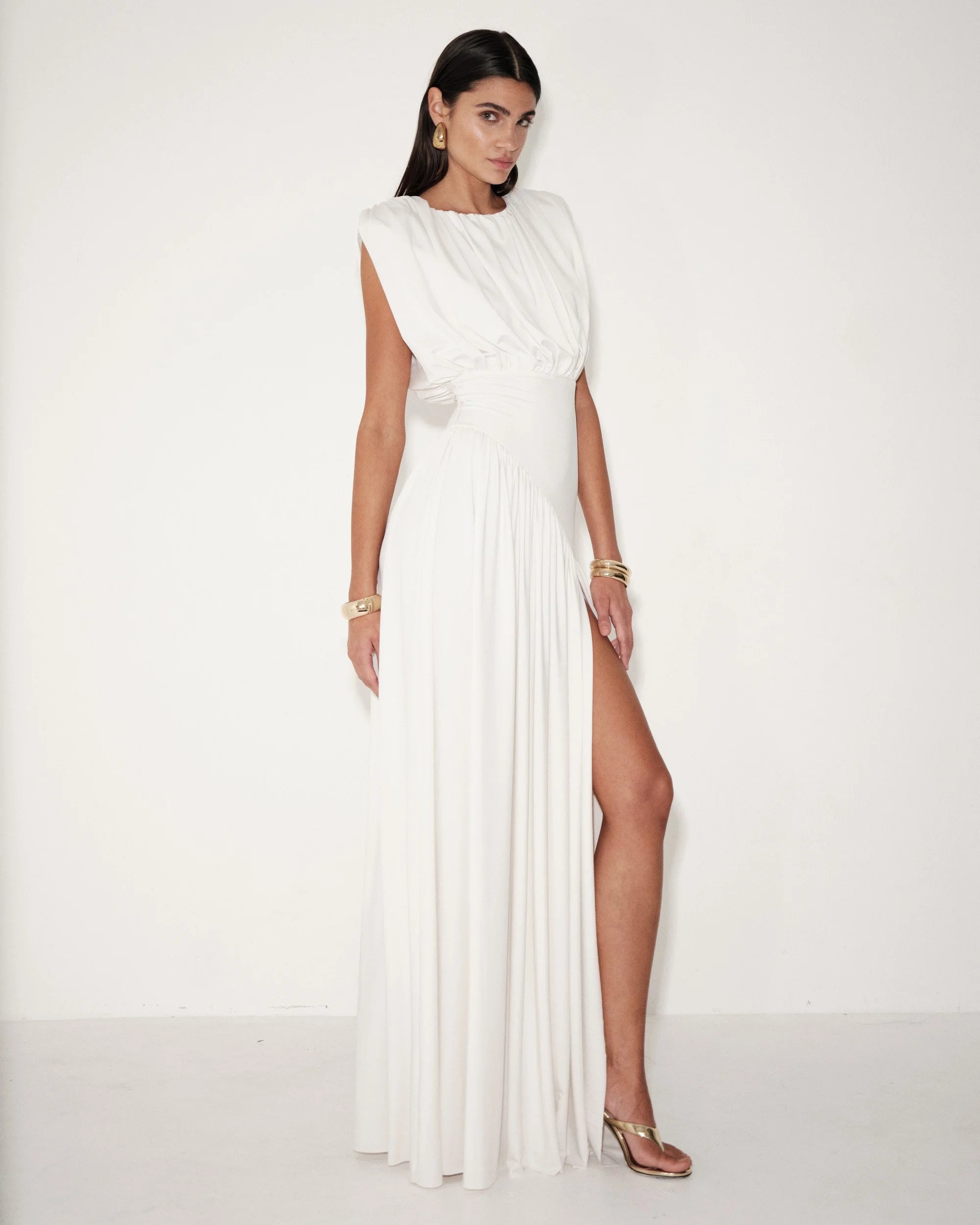 Avalon Dress – White – view 3 | Delfi Collective