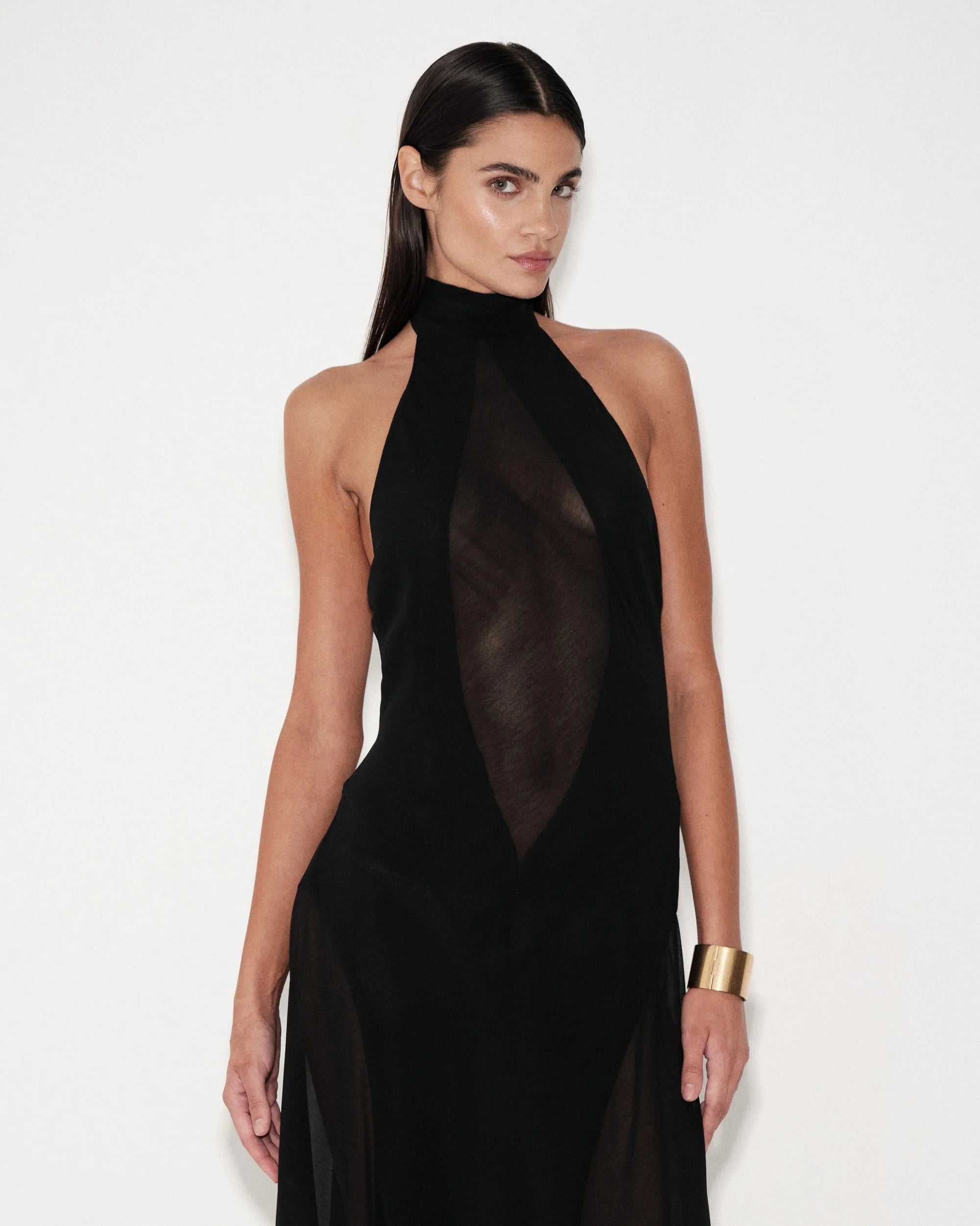Sahara Dress – Black – view 3 | Delfi Collective